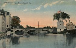 Old Stone Bridge Rochester, NH Postcard Postcard Postcard