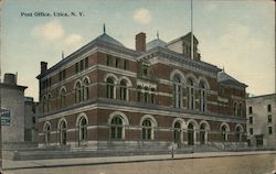 Post Office Utica, NY Postcard Postcard Postcard