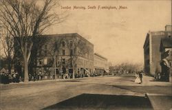 Sunday Morning Framingham, MA Postcard Postcard Postcard