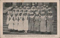 Reconstruction Aides, U.S.A. General Hospital No. 10 Postcard