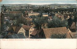 View of Auburn & Lewiston, from Auburn Heights Postcard