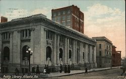 Public Library Postcard