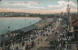 Panoramic View Revere Beach, MA Postcard Postcard Postcard