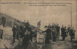 Digging the Cape Cod Canal Massachusetts Postcard Postcard Postcard