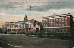 Boston Normal and Girls Latin School, Huntington Ave. Postcard