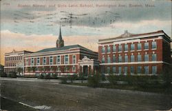 Boston Normal and Girls Latin School, Huntington Ave. Massachusetts Postcard Postcard Postcard