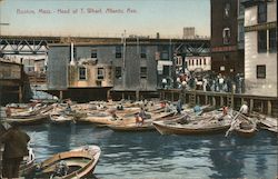 Head of T. Wharf, Atlantic Ave Postcard