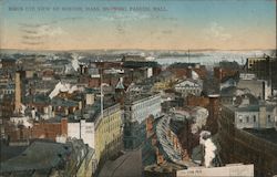 Birds Eye View of Boston Showing Faneuil Hall Postcard