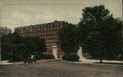 Entrance to Back Bay Fens and Hemenway Chambers Postcard
