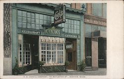 T.D. Cook & Company, 150 Boyleston Street Postcard
