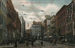 Chinatown, Harrison Ave. Postcard