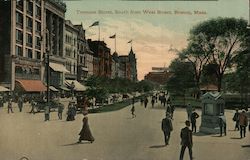 Tremont Street, South from West Street Postcard
