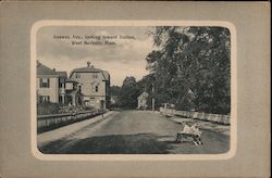 Anawan Avenue, looking toward Station West Roxbury, MA Postcard Postcard Postcard