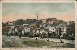 Birds-Eye-View showing Dorchester Heights Postcard