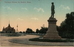 Farragut Statue Postcard