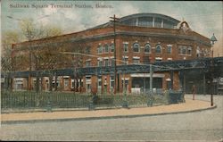 Sullivan Square Terminal Station Postcard