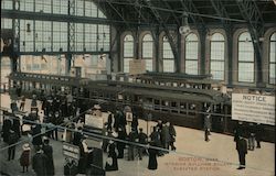 Interior Sullivan Square Elevated Station Postcard