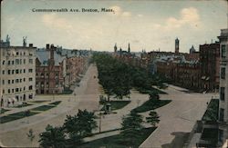 Commonwealth Avenue Boston, MA Postcard Postcard Postcard