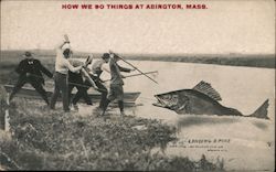 How We Do Things at Abington, Mass. Massachusetts Postcard Postcard Postcard