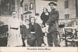 Homeless Family Salem, MA Postcard Postcard Postcard