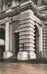 Detail of Mason Street Entrance, Fairmont Hotel Postcard
