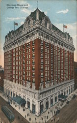 Sherman House and College Inn, Clark & Randolph Chicago, IL Postcard Postcard Postcard