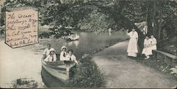 Hershey Park, People in Rowboats Advertising Postcard Postcard Postcard