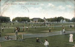 Tennis Grounds, Jackson Park Chicago, IL Postcard Postcard Postcard