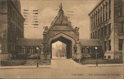 Hull Gate, University of Chicago Illinois Postcard Postcard Postcard