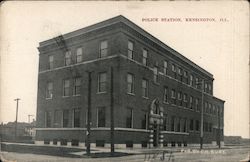 Police Station Kensington, IL Postcard Postcard Postcard