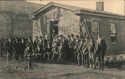 Bank Building Robbed by James Boys, 1869 Postcard