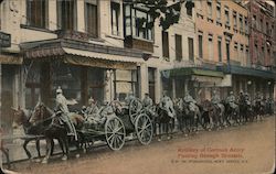 Artillery of German Army Passing Through Brussels Belgium Postcard Postcard Postcard
