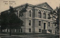 High School Red Oak, IA Postcard Postcard Postcard