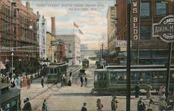 Third Street South From Grand Avenue Postcard