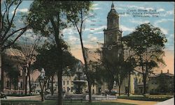 Court House Park and St. John's Cathedral Postcard