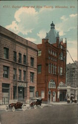 Eagles' Home and Bijou Theatre Postcard
