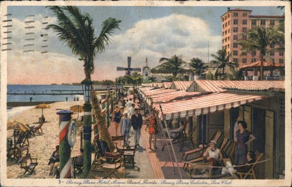 Roney Plaza Hotel, Roney Plaza Cabana Sun Club Miami Beach Florida