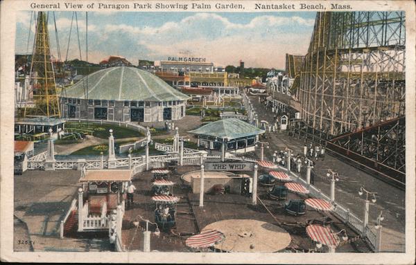 General View of Paragon Park Showing Palm Garden Nantasket Beach Massachusetts