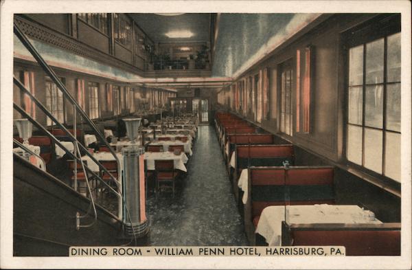 Dining Room - William Penn Hotel Harrisburg Pennsylvania