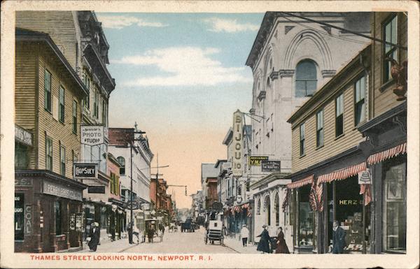 Thames Street Looking North Newport Rhode Island