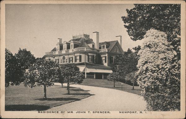 Residence of Mr John T. Spencer Newport Rhode Island