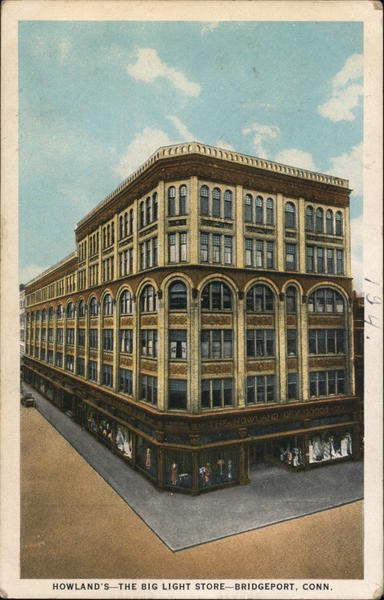 Howland's, The Big Light Store Bridgeport Connecticut