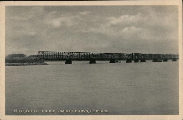 Hillsboro Bridge Charlottetown, PE Canada Prince Edward Island Postcard