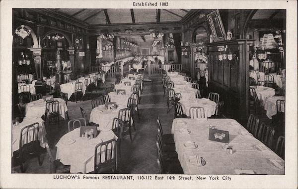 Luchow's Famous Restaurant New York