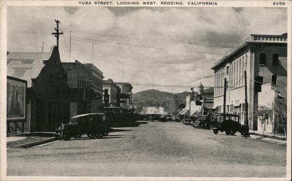 Yuba Street, Looking West Redding California