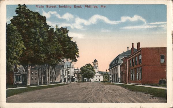 Main Street Looking East Phillips Maine