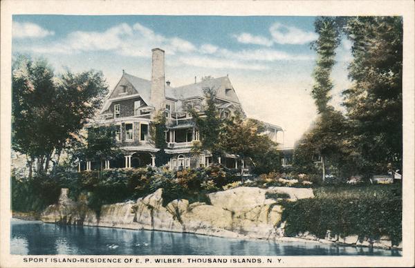 Sports Island - Residence of E.P. Wilber Thousand Islands New York