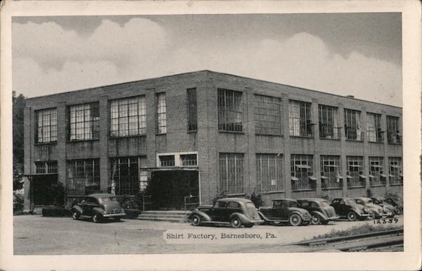 Shirt Factory Barnesboro Pennsylvania