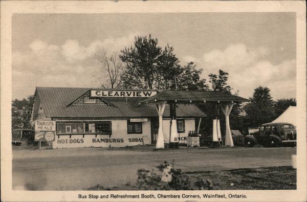 Bus Stop and Refreshment Booth, Chambers Corners Wainfleet ON Canada