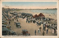 Ocean Avenue, Looking North Hampton Beach, NH Postcard Postcard Postcard